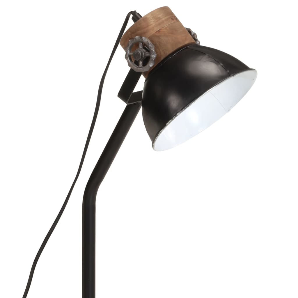 vidaXL Lámpara de escritorio negra 25 W E27 18x18x60 cm