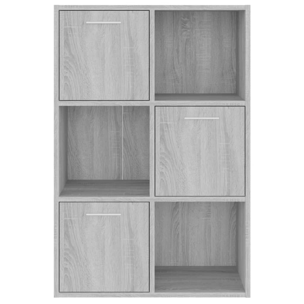 vidaXL Mueble de almacenaje gris Sonoma 60x29,5x90 cm