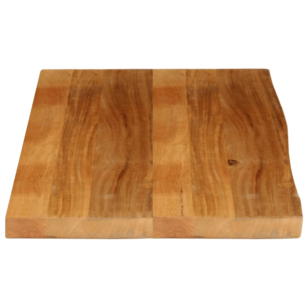 vidaXL Tablero de mesa borde natural madera maciza mango 100x60x3,8 cm