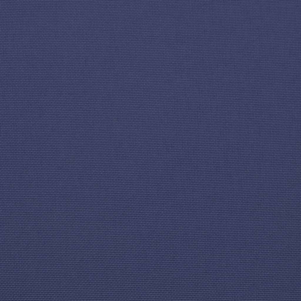 vidaXL Cojines para muebles palets 2 uds tela azul marino 50x50x3 cm