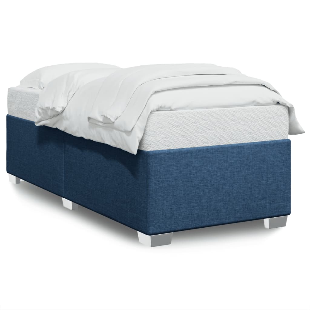 vidaXL Estructura de cama sin colchón tela azul 90x190 cm