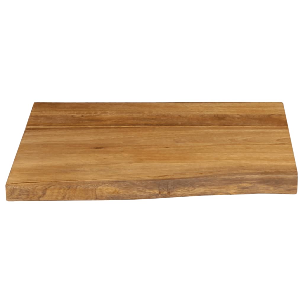 vidaXL Tablero de mesa borde natural madera maciza mango 60x60x2,5 cm