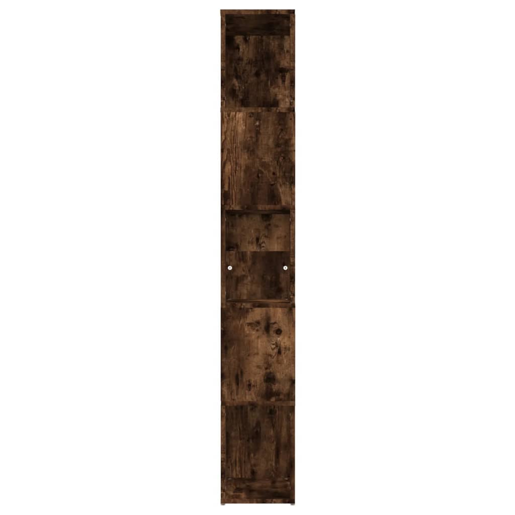 vidaXL Estantería de madera contrachapada roble ahumado 45x24x160 cm