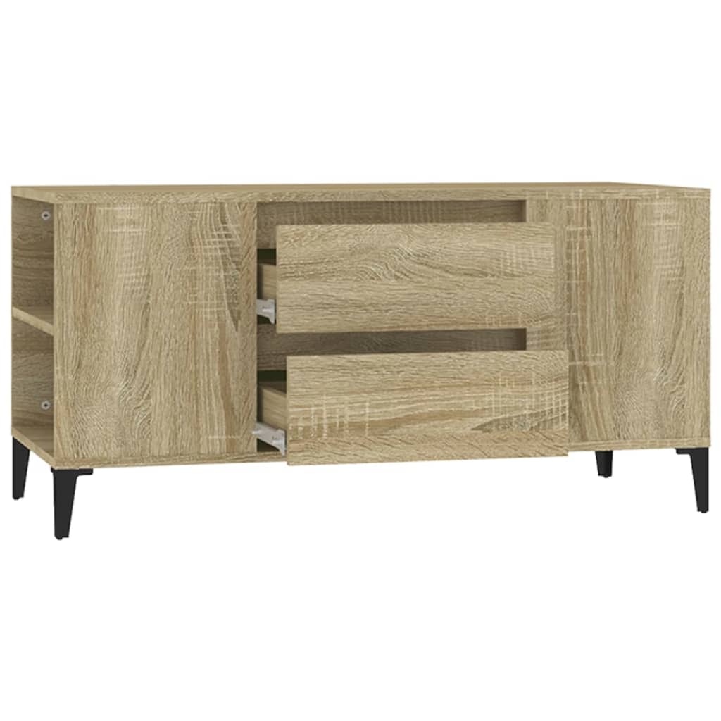 vidaXL Mueble para TV madera contrachapada roble Sonoma 102x44,5x50 cm