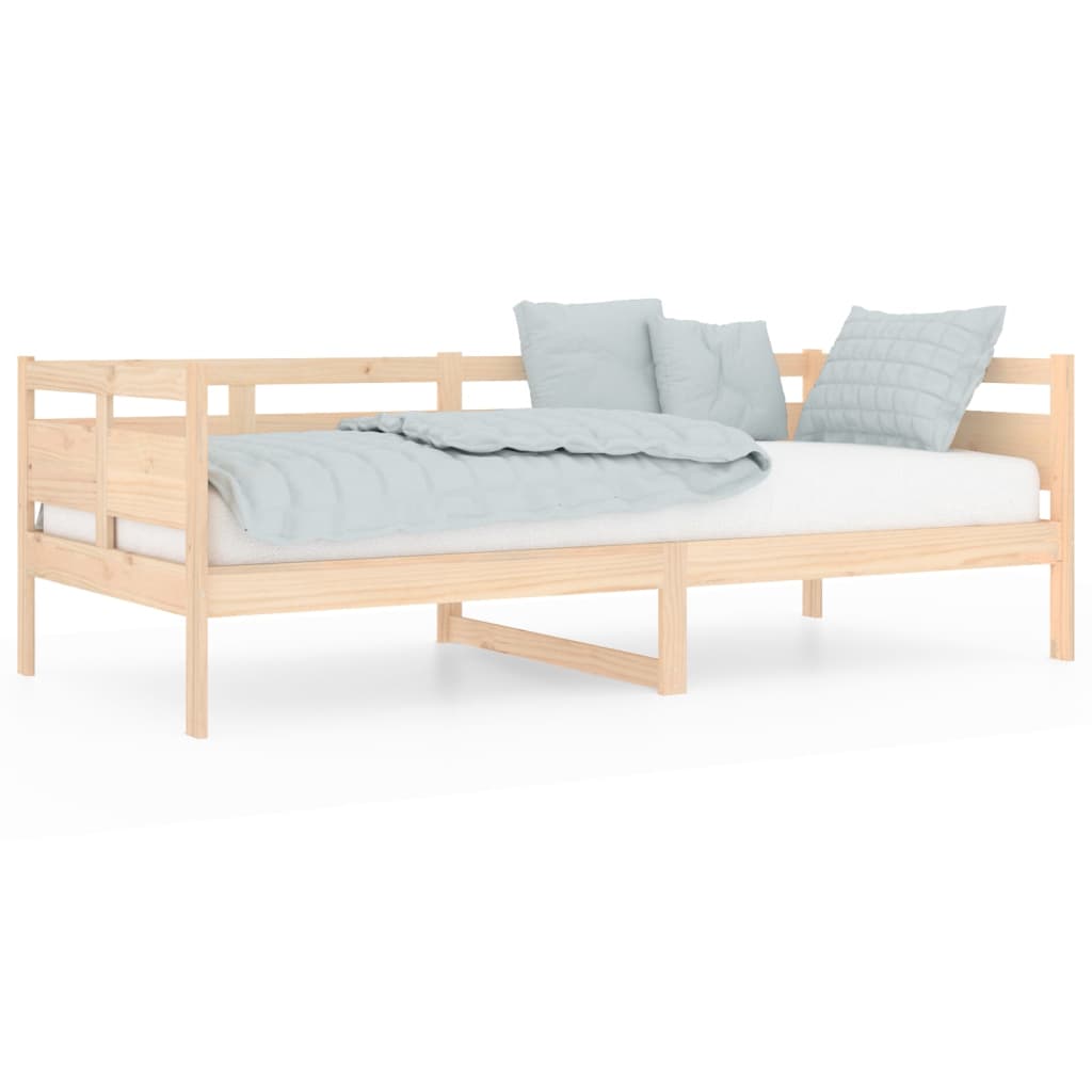 vidaXL Sofá cama madera maciza de pino 90x200 cm