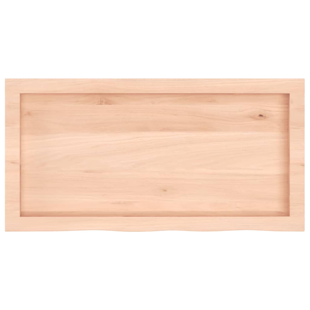 vidaXL Estante de pared madera maciza roble sin tratar 80x40x(2-6) cm