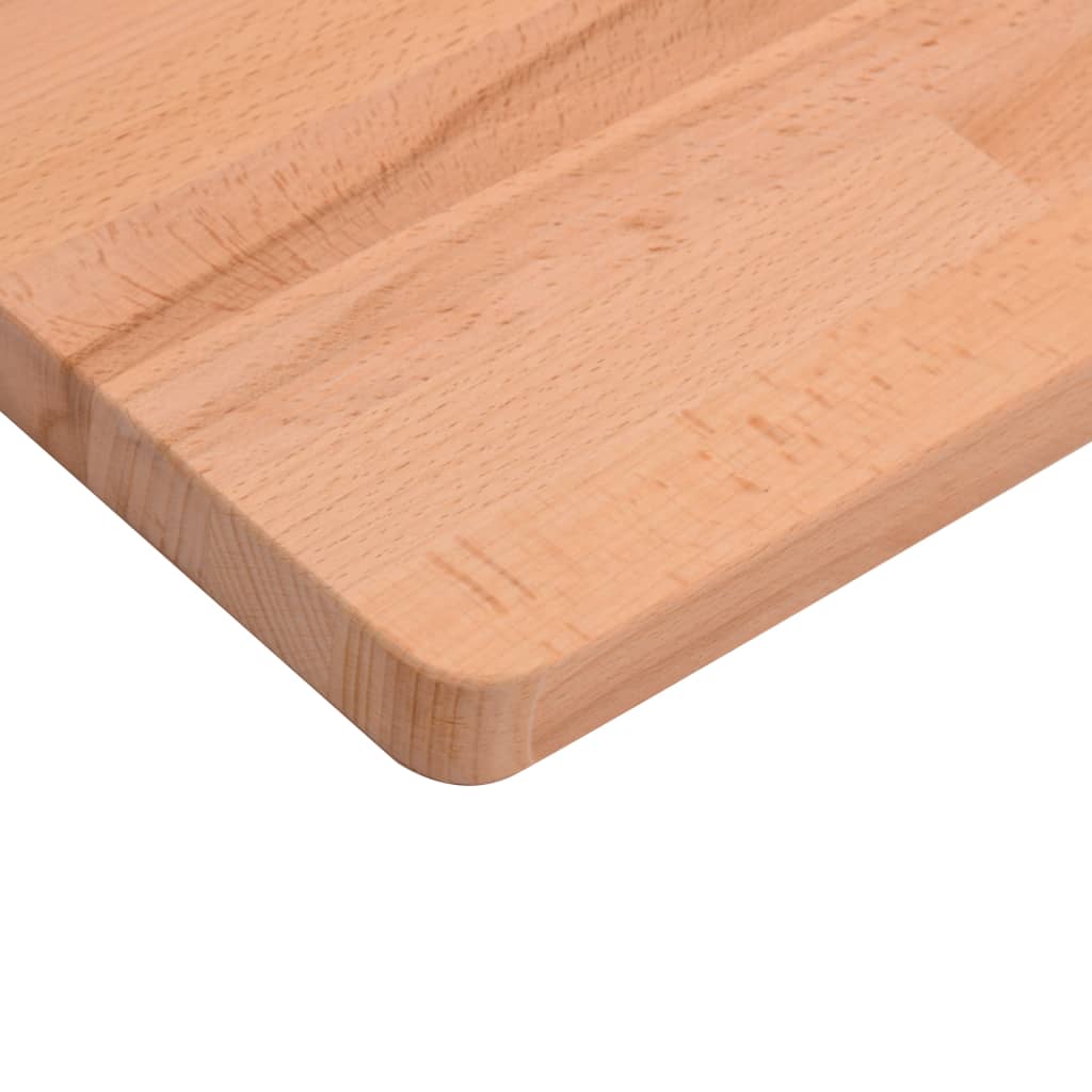 vidaXL Tablero de escritorio madera maciza de haya 110x55x1,5 cm