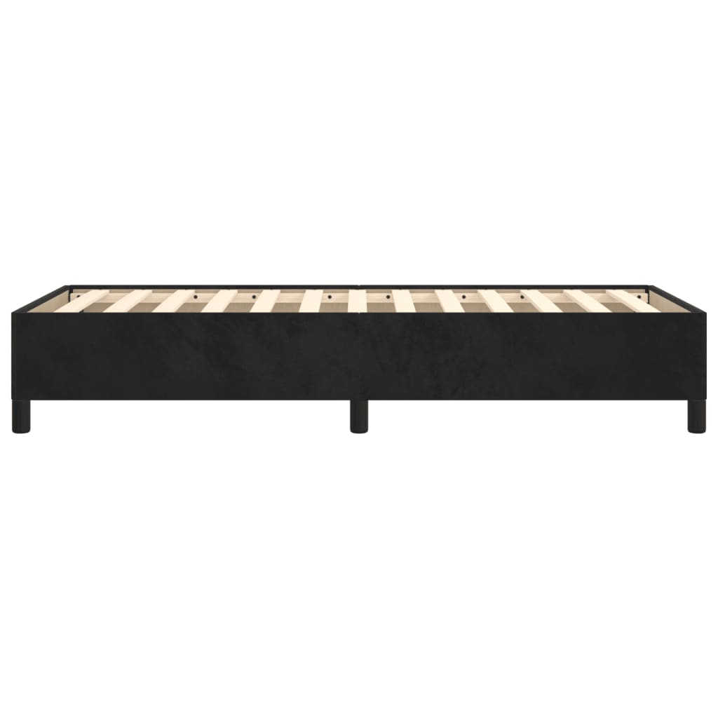 vidaXL Estructura de cama sin colchón terciopelo negro 100x200 cm