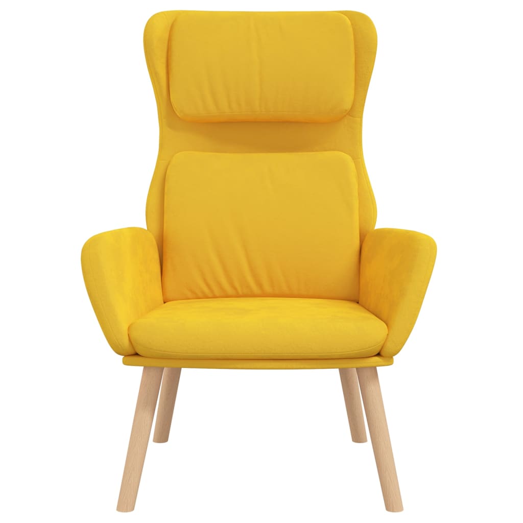 vidaXL Sillón de terciopelo amarillo 60 cm – Pensando en Casa