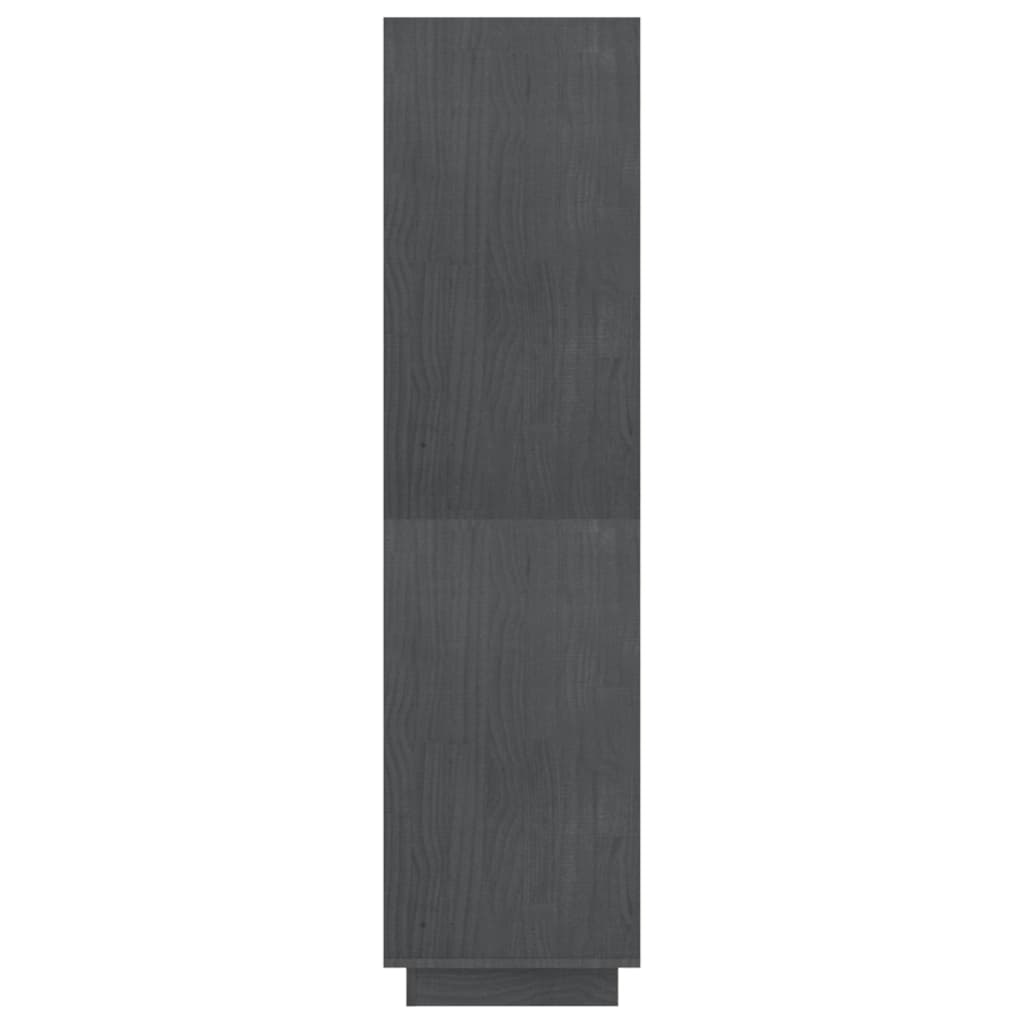 vidaXL Estantería/divisor de espacios madera pino gris 80x35x135 cm