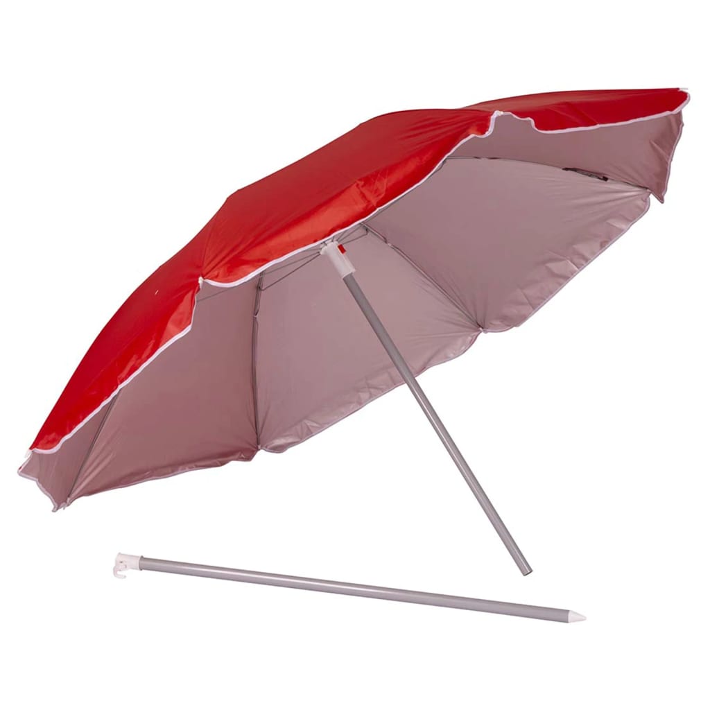 Bo-Camp Sombrilla Beach roja 160 cm