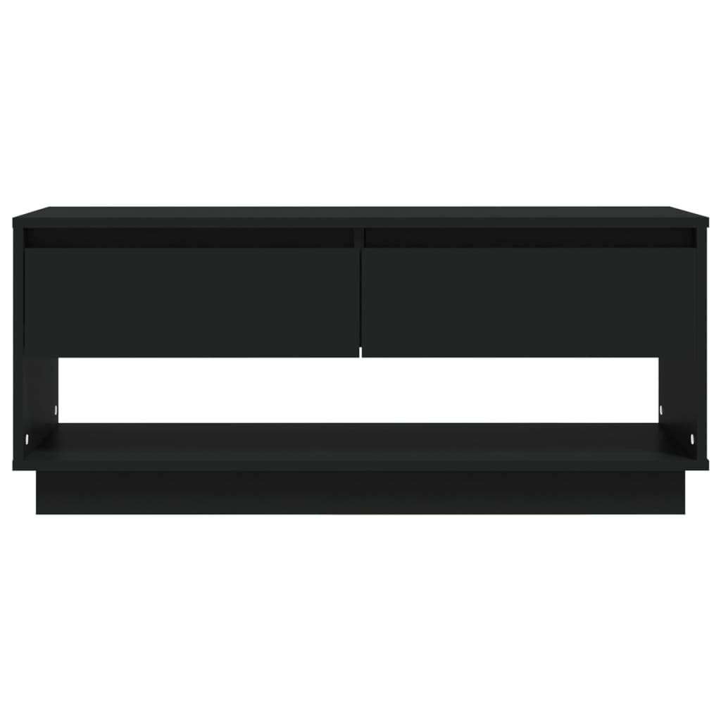 vidaXL Mueble para TV madera contrachapada negro 102x41x44 cm