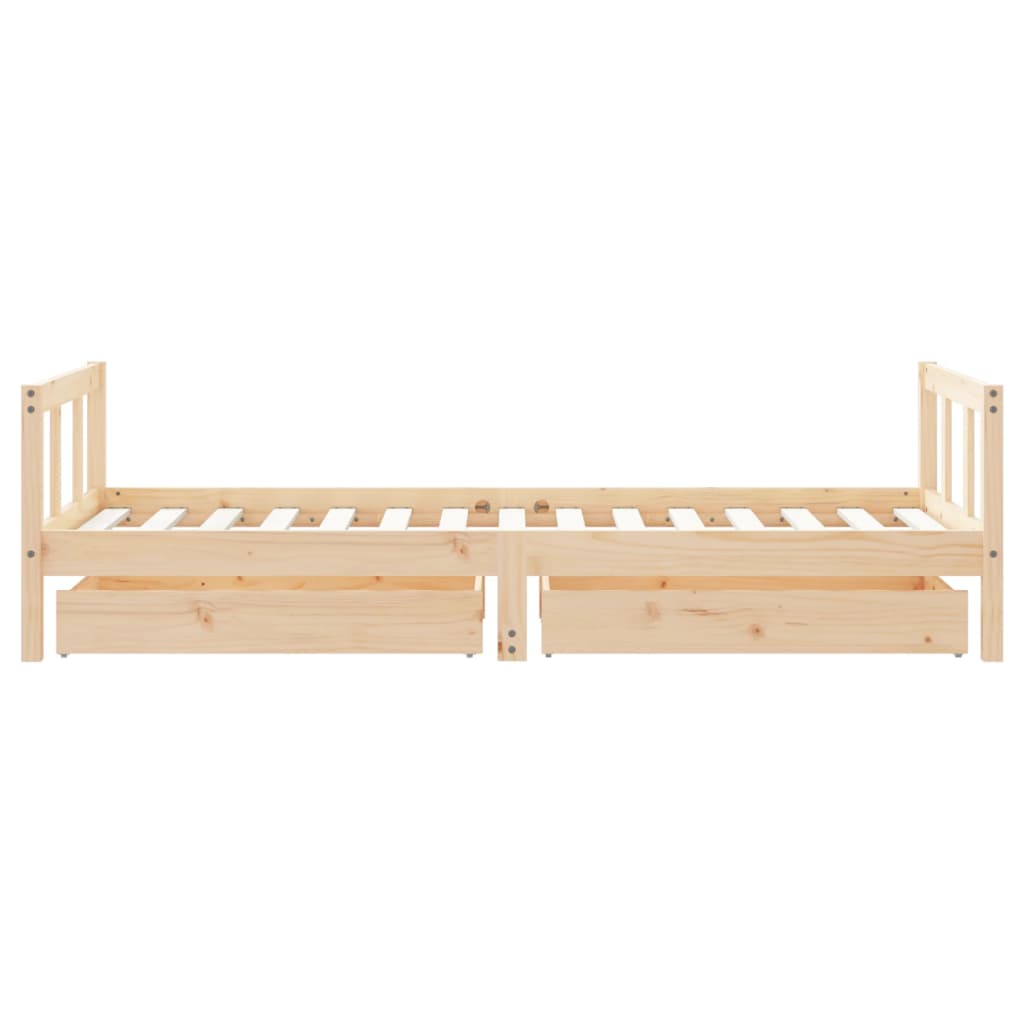 vidaXL Estructura de cama infantil con cajones madera pino 90x190 cm