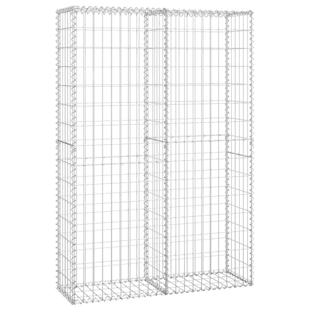 vidaXL Cesta para muro de gaviones de alambre galvanizado 150x100x30cm