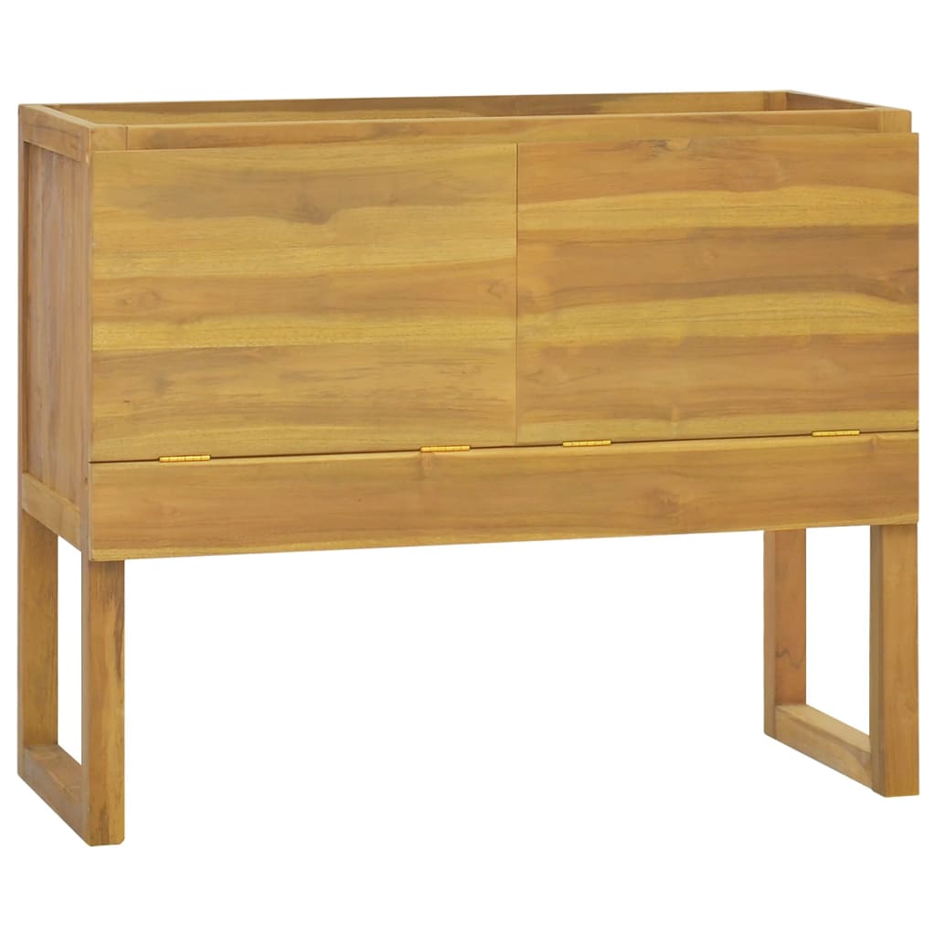 vidaXL Mueble de baño madera maciza de teca 90x40x75,5 cm