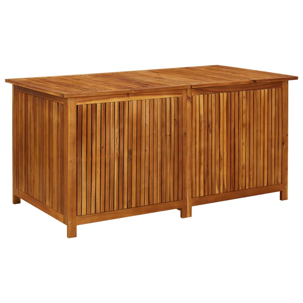 vidaXL Caja de almacenaje de jardín madera maciza acacia 150x80x75 cm