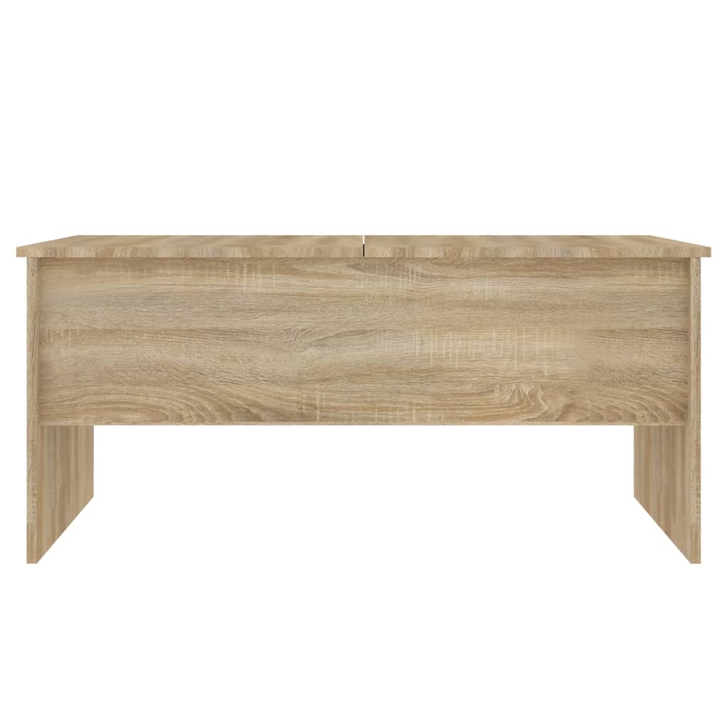 vidaXL Mesa de centro madera ingeniería roble Sonoma 102x50,5x46,5 cm