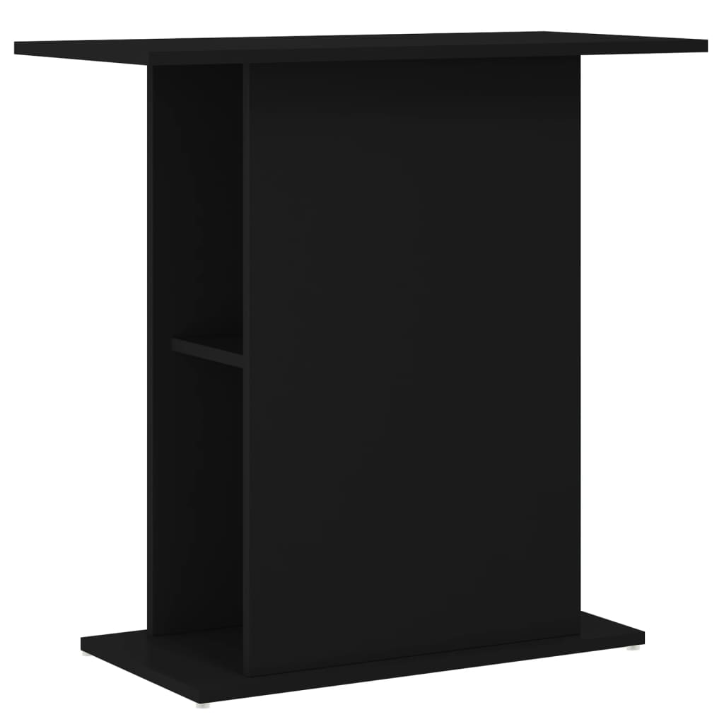 vidaXL Soporte para acuario madera de ingeniería negro 75x36x72,5 cm