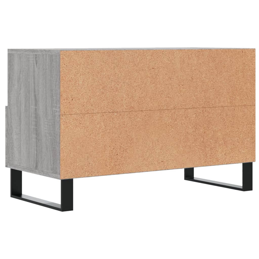 vidaXL Mueble de TV madera de ingeniería gris Sonoma 80x36x50 cm