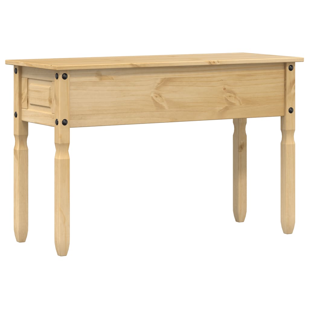 vidaXL Mesa consola Corona madera maciza de pino 115x46x73 cm