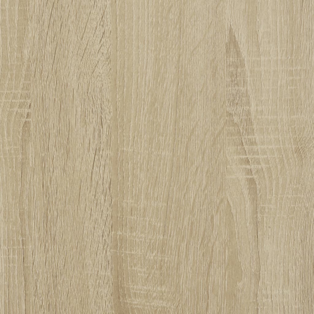 vidaXL Cama con cabecero madera de ingeniería roble Sonoma 150x200 cm
