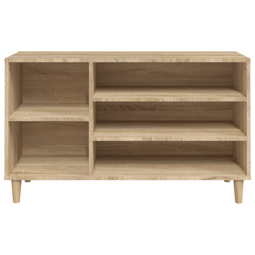 vidaXL Mueble zapatero madera contrachapada roble Sonoma 102x36x60 cm