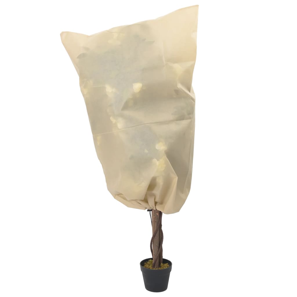 vidaXL Cubierta para plantas con cordón 4 uds 70 g/m² 0,8x1,2 m