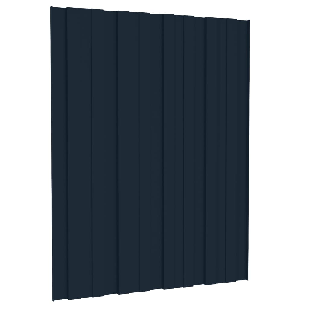 vidaXL Panel para tejado acero galvanizado antracita 36 uds 60x45 cm