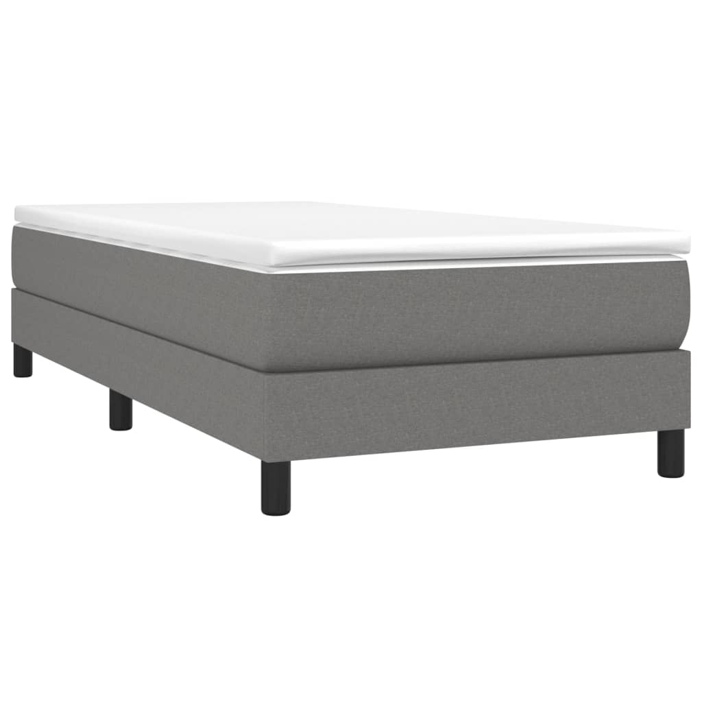 vidaXL Estructura de cama de tela gris oscuro 80x200 cm