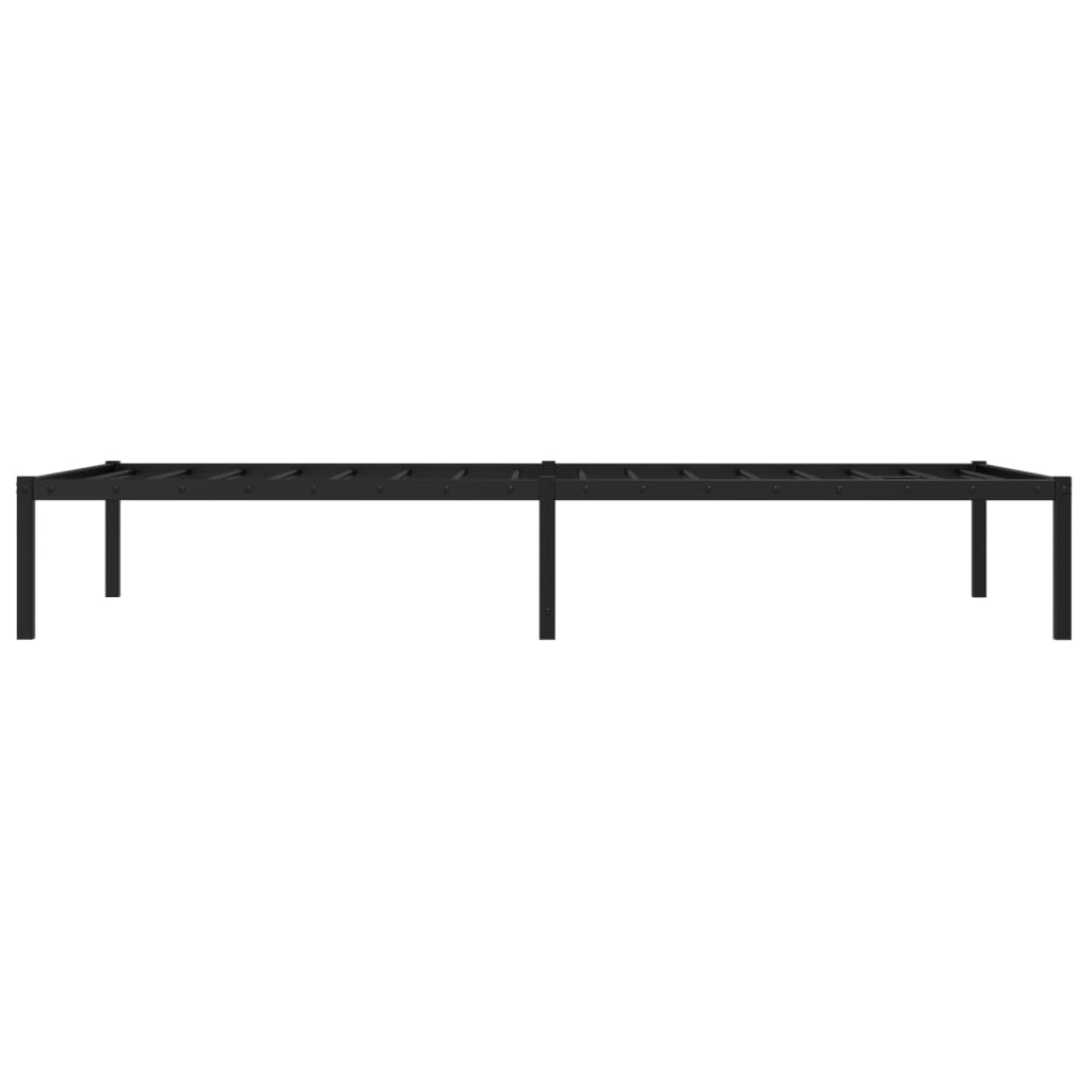 vidaXL Estructura de cama de metal negro 100x200 cm