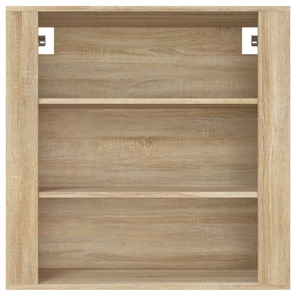 vidaXL Armario de pared madera contrachapada roble sonoma 80x33x80 cm