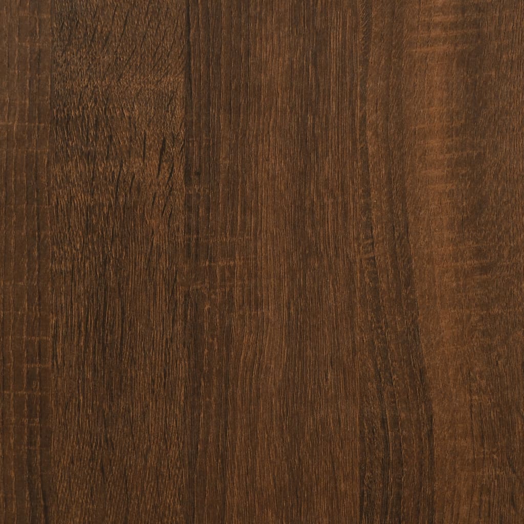 vidaXL Aparador alto madera contrachapada marrón roble 69,5x34x180 cm