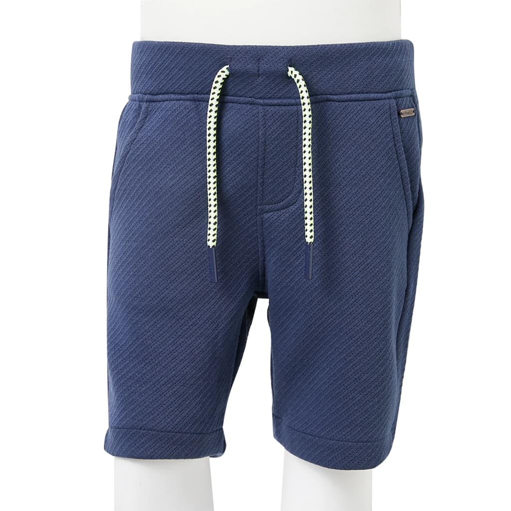 Pantalones cortos infantiles con cordón azul oscuro 116