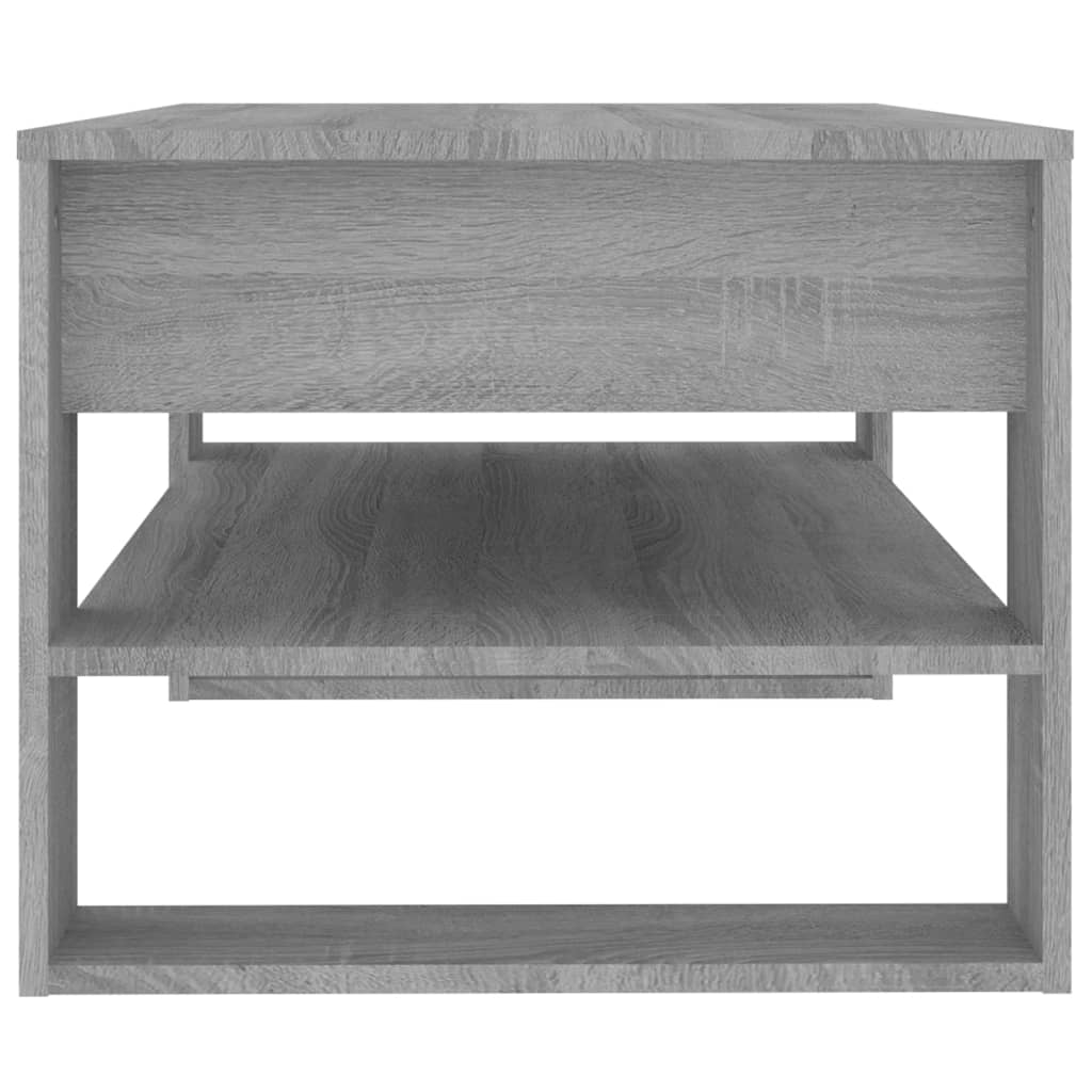 vidaXL Mesa de centro madera de ingeniería gris Sonoma 102x55x45 cm