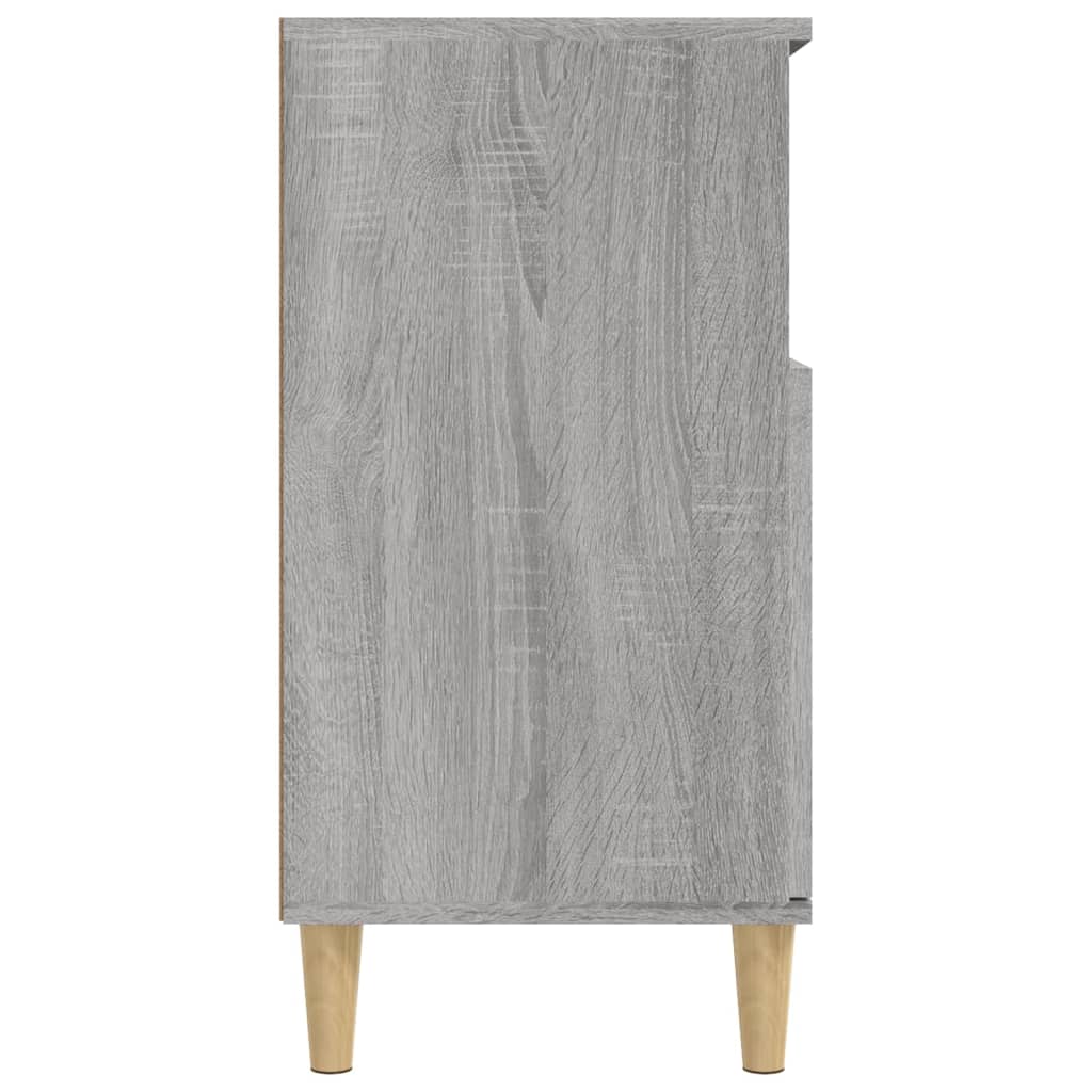 vidaXL Aparador de madera contrachapada gris Sonoma 60x35x70 cm