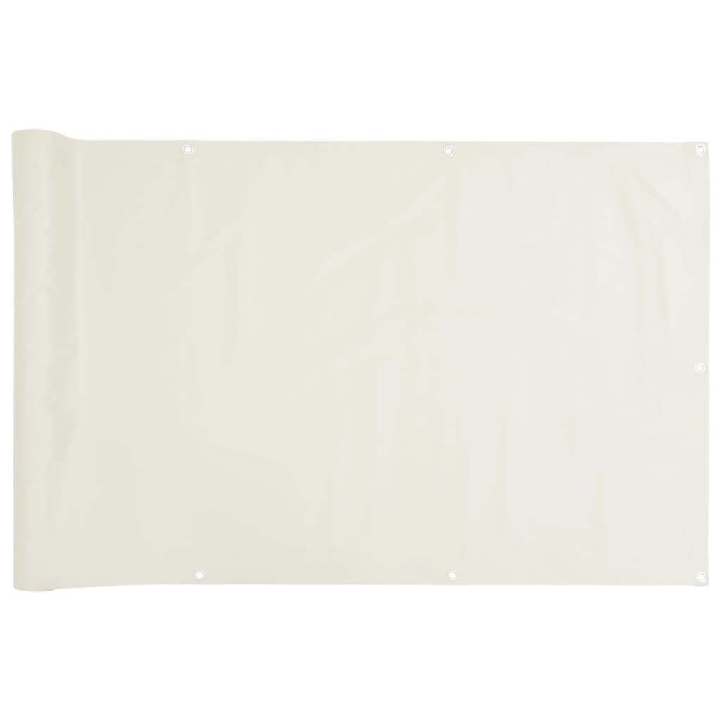 vidaXL Pantalla de privacidad de balcón PVC blanco 400x120 cm