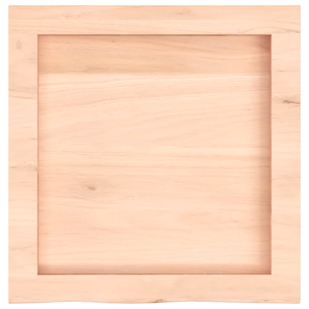vidaXL Estante de pared madera maciza roble sin tratar 40x40x(2-4) cm