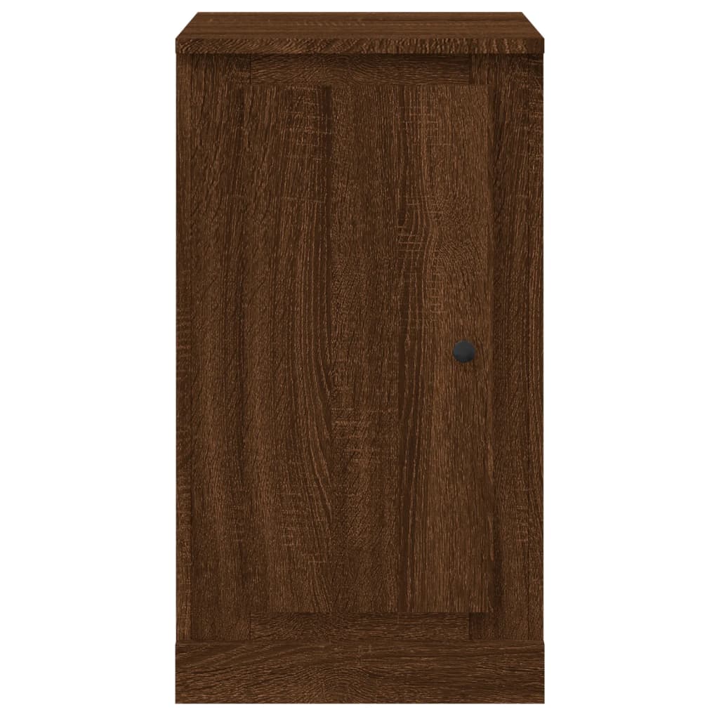 vidaXL Aparadores 2 uds madera color marrón roble 37,5x35,5x67,5 cm