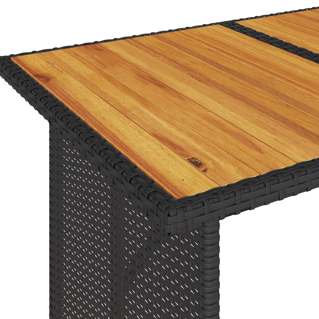 vidaXL Set comedor de jardín 2 pzas con cojines ratán sintético negro