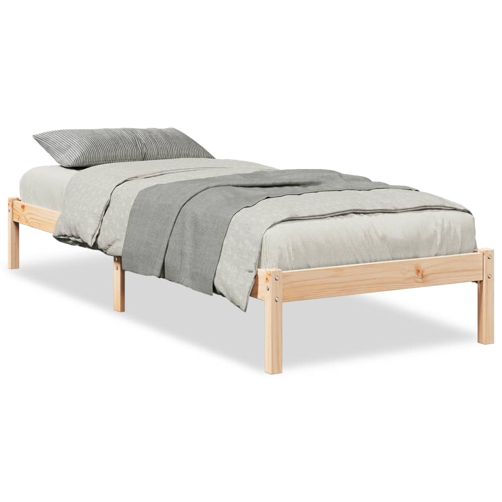 vidaXL Cama extralarga sin colchón madera maciza de pino 80x210 cm