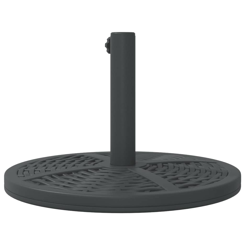 vidaXL Base de sombrilla semicircular para palos de Ø38/48 mm 12 kg