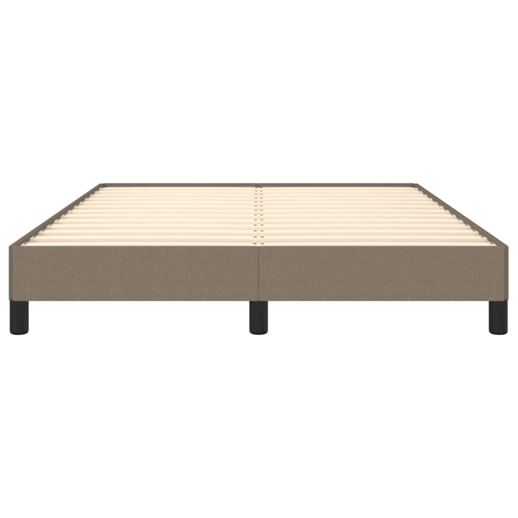 vidaXL Cama sin colchón tela gris taupe 140x190 cm