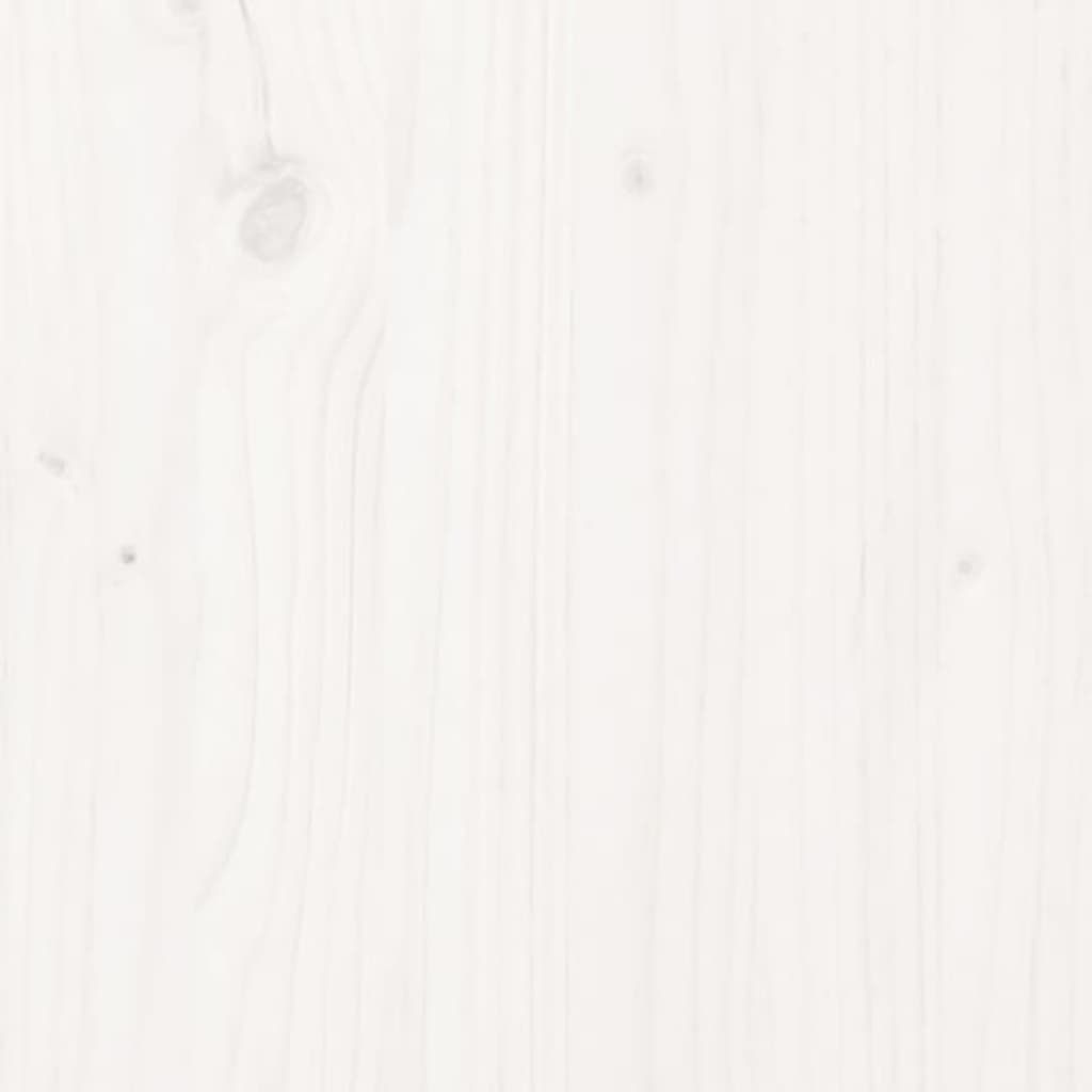 vidaXL Cama de palets madera maciza pino blanca individual 90x190 cm