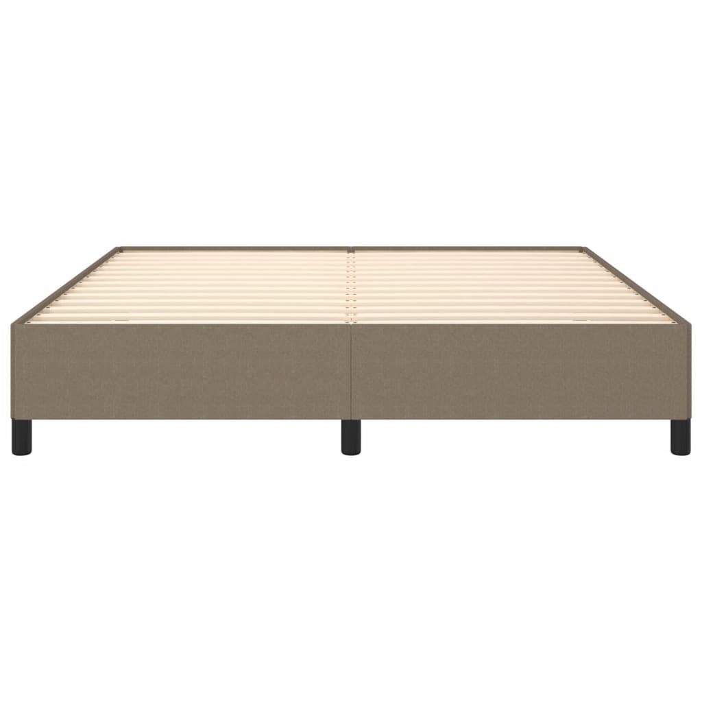 vidaXL Estructura de cama de tela gris taupe 180x200 cm