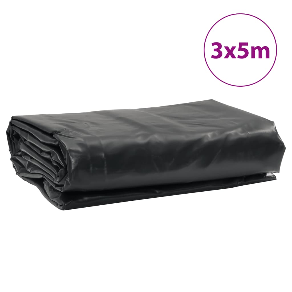 vidaXL Lona gris antracita 3x5 m 650 g/m²