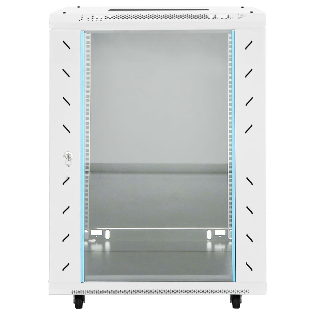 vidaXL Rack de servidores con patas giratorias 15U 19" IP20 53x40x80cm