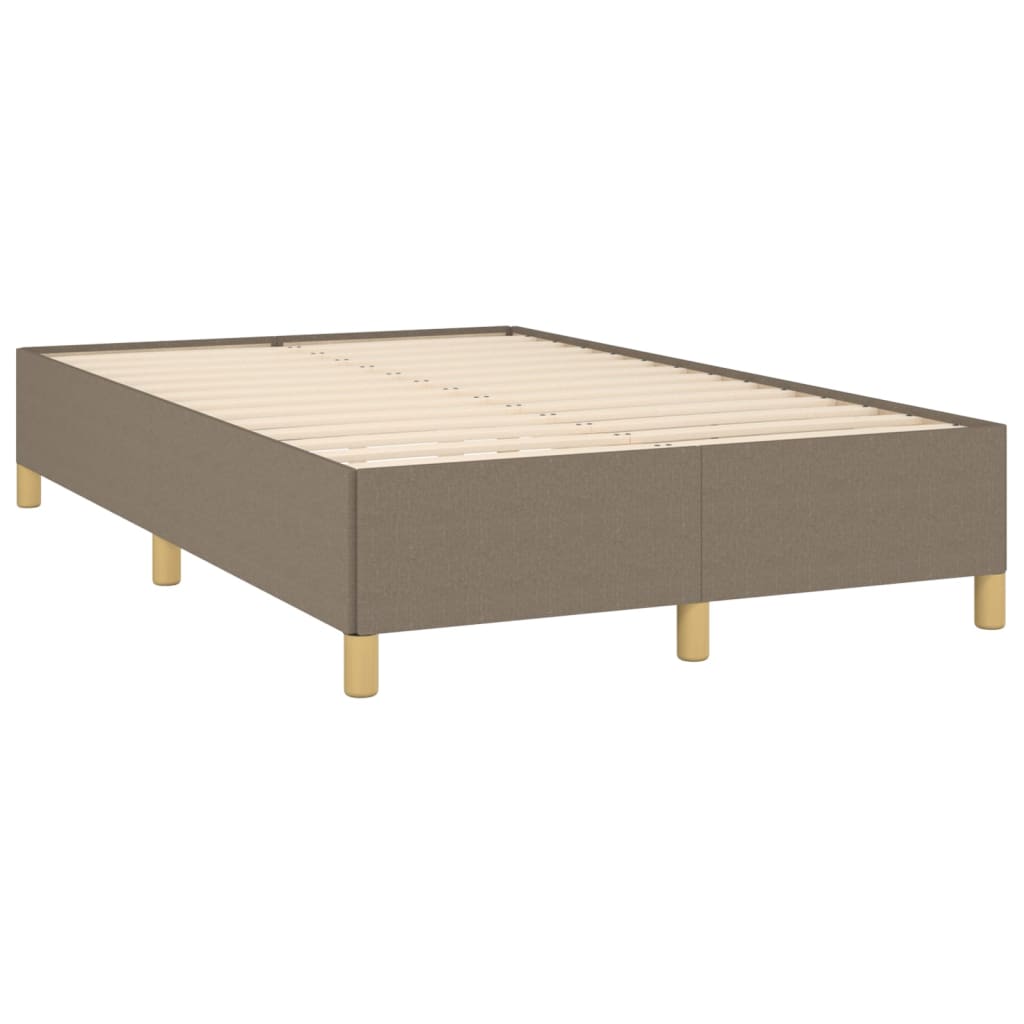 vidaXL Estructura de cama sin colchón tela gris taupe 120x200 cm