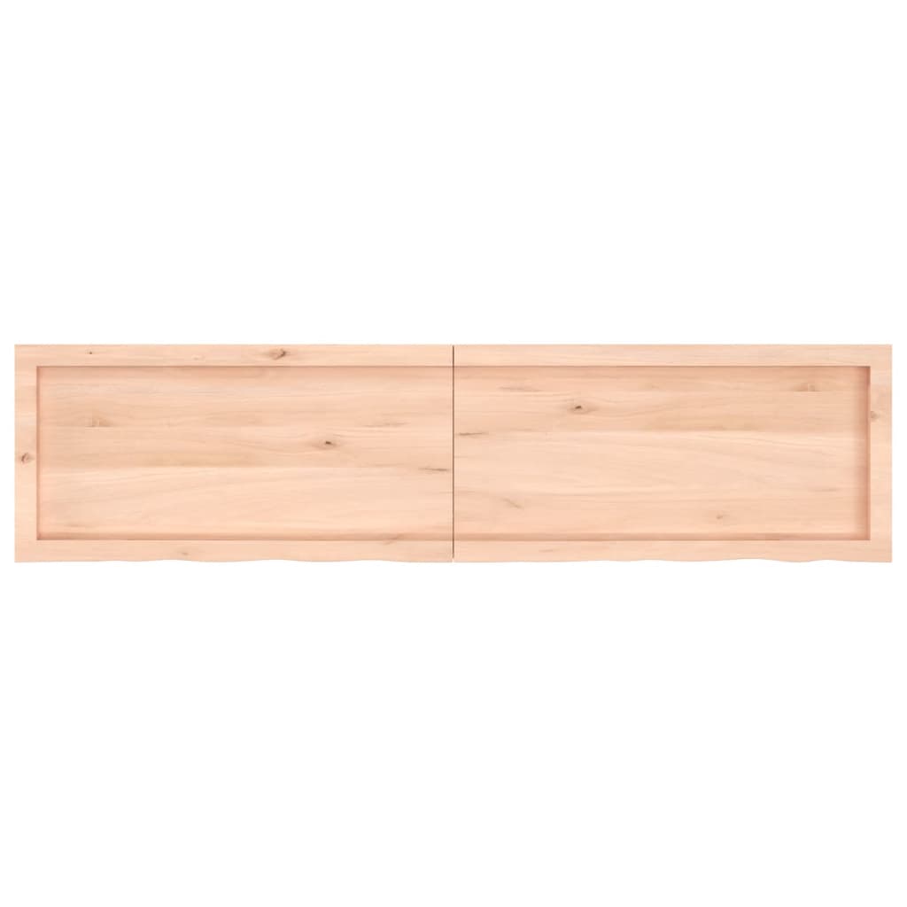 vidaXL Tablero de mesa madera maciza roble sin tratar 160x40x(2-6) cm