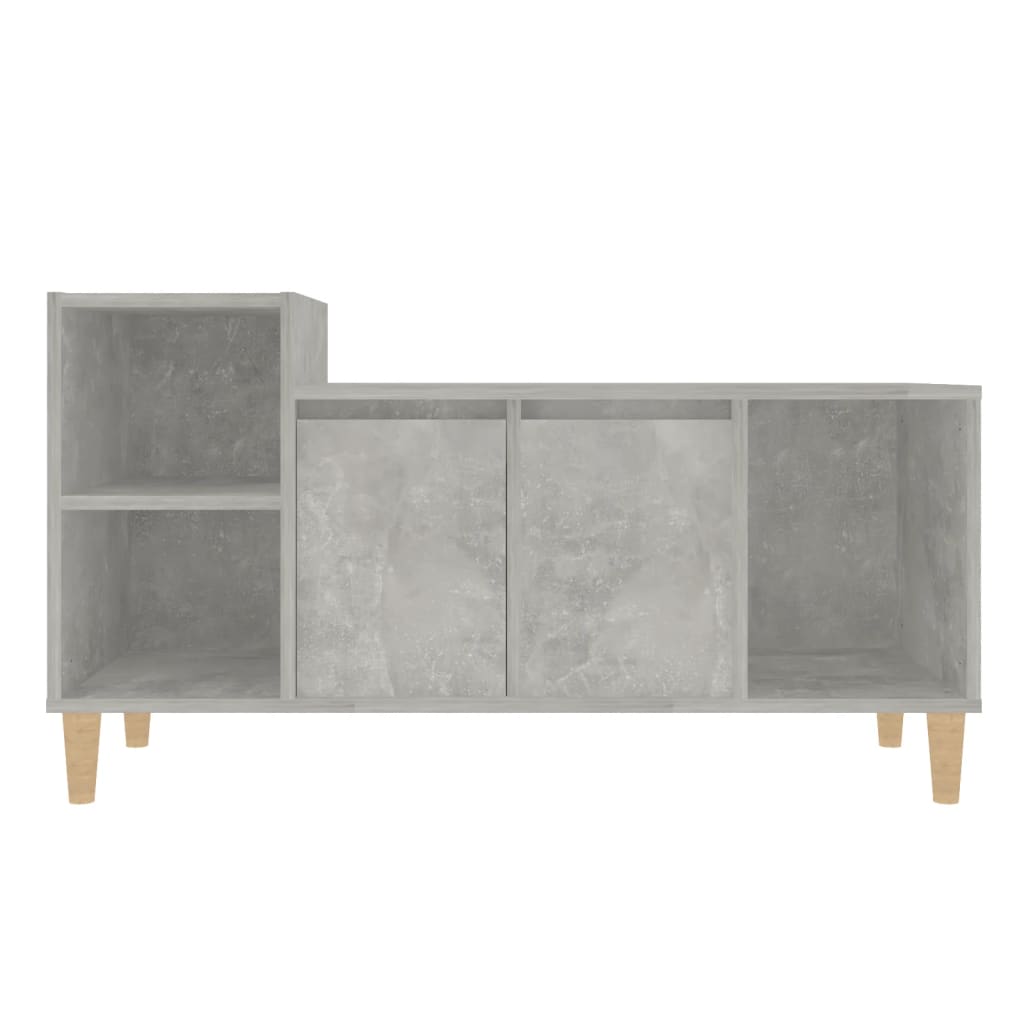 vidaXL Mueble para TV madera contrachapada gris hormigón 100x35x55 cm