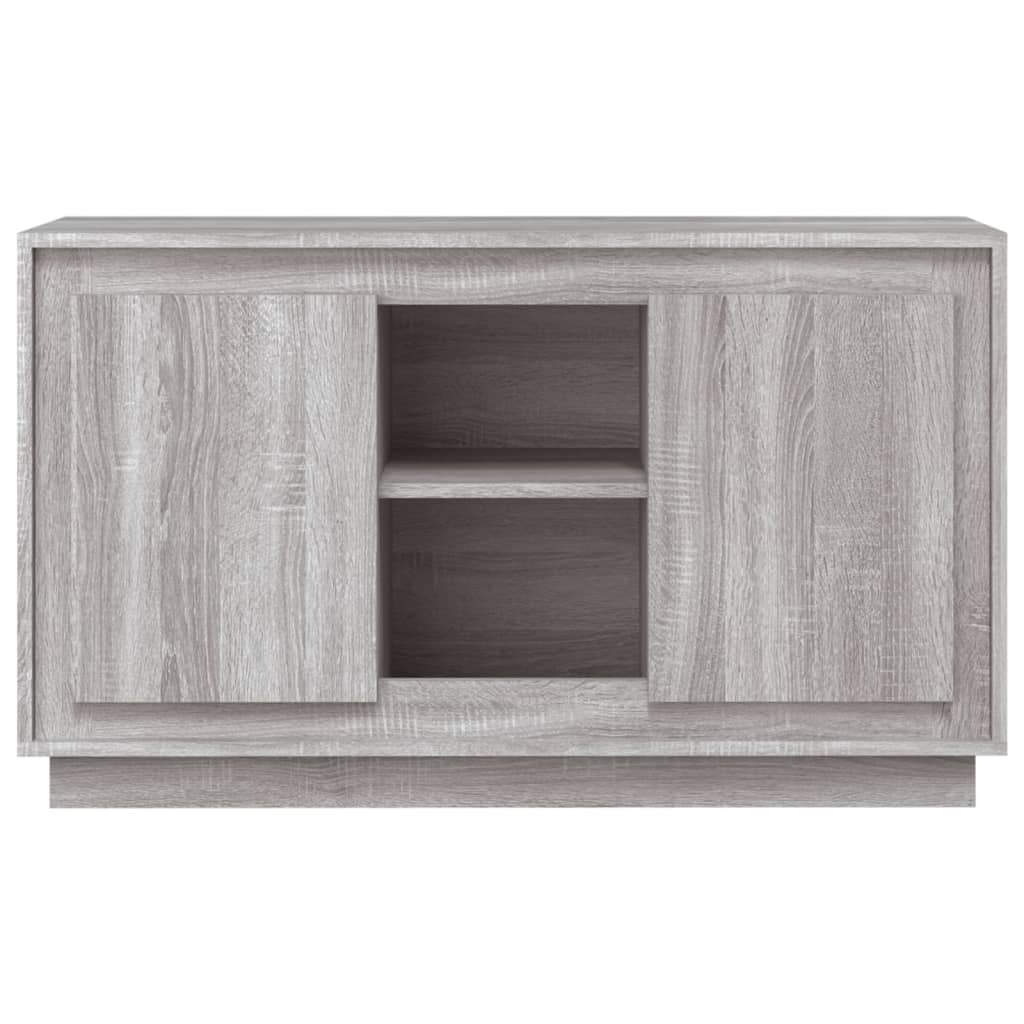 vidaXL Aparador de madera contrachapada gris Sonoma 102x35x60 cm